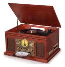 TocaDiscos 3 em 1 com Bluetooth Reproduz Vinil, CD, Fita Cassete, USB e Rádio FM TocaDiscos 3 em 1 com Bluetooth Reproduz Vinil, CD, Fita Cassete, USB e Rádio FM