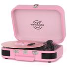 Tocador de Discos de Vinil Bluetooth VINYLS LINK Vintage Rosa