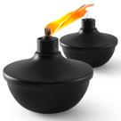 Tochas de mesa de metal ZSPENG, 23,5 onças, recarregáveis, pacote com 2