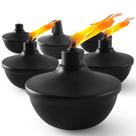 Tochas de mesa de metal ZSPENG 670 ml de citronela, pacote com 6