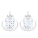 Toddler Sippy Cup NUK Learner Straw 150 ml, pacote com 2 unidades de 8 m ou mais Toddler Sippy Cup NUK Learner Straw 150 ml, pacote com 2 unidades de 8 m ou mais