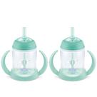 Toddler Sippy Cup NUK Learner Straw 150 ml, pacote com 2 unidades, mais de 8 m, verde