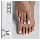 Toe Nail Tips btartboxnails YCOATTIPS White para mulheres 160 unidades
