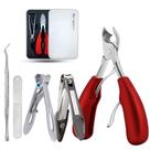 Toenail Clippers Earrow Thick Nail em aço inoxidável vermelho Toenail Clippers Earrow Thick Nail em aço inoxidável vermelho