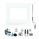 Toldo Cortina Branco c/ visor - 2,20m x 3,10m - kit completo