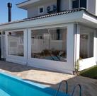 Toldo Cortina Branco c/ visor - 3,10m x 1,50m - kit completo