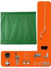 Toldo Cortina Retrátil Enrolável Varanda Garagem Área externa 2,00 x 2,50 M Kit