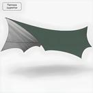 Toldo De Camping Octogonal Grande 5.1x5.1m Impermeável Para Abrigo Solar Externo E Sombra De Praia