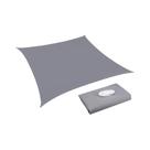 Toldo De Sombra Cinza Impermeável Com Bloqueio De 98% De UV Para Pátio Externo E Festas Com Corda