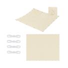 Toldo De Sombra Impermeável Para Exterior Com Borda Reta E Ilhoses Para Jardim, Pérgola, Cobertura