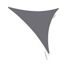 Toldo De Sombra Triangular Cinza Escuro Com 95% De Bloqueio UV E Bordas Curvas Para Jardim, Pátio E Toldo De Sombra Triangular Cinza Escuro Com 95% De Bloqueio UV E Bordas Curvas Para Jardim, Pátio E