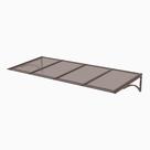 Toldo Fixo Policarbonato Alveolar Bronze - 2,00m x 1,00m - Estrutura Bronze