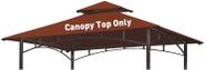 Toldo para Gazebo de Parrilla OLILAWN 152x244 cm Burdeos