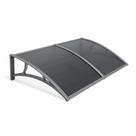 Toldo Policarbonato 1,00 x 70cm Cinza Fumê Cobertura