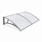 Toldo Policarbonato 1,00x70cm Cinza Translúcido Cobertura