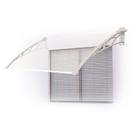 Toldo Versátil 120x60cm Braço Branco com Chapa Cristal Grifit