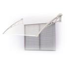 Toldo Versátil 120x60cm Braço Branco com Chapa Cristal