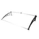 Toldo Versátil 120x60cm Braço Preto com Chapa Cristal Toldo Versátil 120x60cm Braço Preto com Chapa Cristal