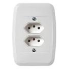 Tom.dupla 2p+t 20a 250v c placa bca pezzi