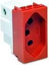 Toma 2P+T 20A 250V Stella Steck Vermelho Toma 2P+T 20A 250V Stella Steck Vermelho