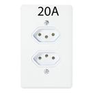Tomada 10a /20amp Branca Maxidutos