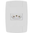 Tomada 10a 250v ilumi branco modelo moderno