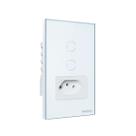 Tomada + 2 Interruptores Inteligentes Wi-Fi Intelbras ETS 2002 10A Branca Tomada + 2 Interruptores Inteligentes Wi-Fi Intelbras ETS 2002 10A Branca