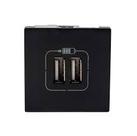 Tomada 2 USB Pial Legrand 2400mA Preta 2 Módulos 615089PT