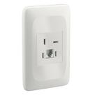 Tomada 2 x 4 com Placa Telebrás RJ11 LZX050 Lorenzetti Tomada 2 x 4 com Placa Telebrás RJ11 LZX050 Lorenzetti