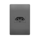 Tomada 20A/250V Com Placa Linha Habitat Onix - Fame