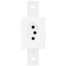 Tomada 2p+t 10a 250 Volts Blanc - 1335 - Fame Tomada Padrao Blanc 2p+t 10a 1335 Fame Tomada 2p+t 10a 250 Volts Blanc - 1335 - Fame Tomada Padrao Blanc 2p+t 10a 1335 Fame