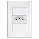 Tomada 2p+t 10a 250 Volts Com Placa 4x2 Evidence - 10237424 - Fame