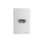 Tomada 2P+T 10A 250V 4x2 Linha Brava Branco para Ambientes Comerciais Soprano Tomada 2P+T 10A 250V 4x2 Linha Brava Branco para Ambientes Comerciais Soprano