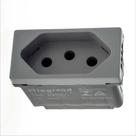 Tomada 2p t 10a 250v b.automatica 1m cinza 615038cz pial plus +