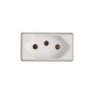 Tomada 2p+t 10a/250v branco