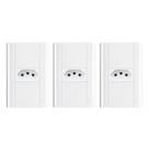 Tomada 2p+t 10a/250v Com Placa 4x2 Fame Modulare - Kit 3 Un