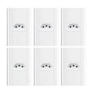 Tomada 2p+t 10a/250v Com Placa 4x2 Fame Modulare - Kit 6 Un