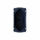 Tomada 2P+T 10A Preta Gracia Black Maxx Alumbra