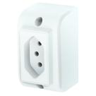 Tomada 2P+T 20A 250 Volts Sobrepor - 2550 - FAME