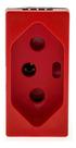 TOMADA 2P T 20A 250V B.PARAFUSO + PLACA PARA MOVEL 1 POSTO PRETA - 618519PT PIAL Plus+