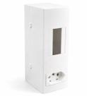 Tomada 2P+T 20A/250V+Caixa Sobrepor para Disjuntor Segurança