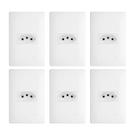 Tomada 2p+T 20a/250v com placa 4x2 Fame Habitat - Kit 6 un
