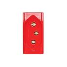 Tomada 2P+T BRAVA Módulo 20A 250V com Design Moderno Vermelho Soprano Tomada 2P+T BRAVA Módulo 20A 250V com Design Moderno Vermelho Soprano