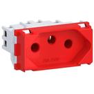 Tomada 2p+t Com 20 Ampères 250 Volts Vermelho - E011100175 - Wetzel