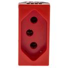 Tomada 2p+t De 20 Ampères 250 Volts Parafuso 1m Vermelha - 615079vm - Pial Plus