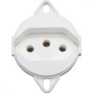 Tomada 2P+T para Tampa de Piso Tramontina 20 A 250 V Branca Tomada 2P+T para Tampa de Piso Tramontina 20 A 250 V Branca