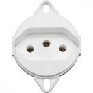 Tomada 2P+T para Tampa de Piso Tramontina 20 A 250 V Branca Tomada 2P+T para Tampa de Piso Tramontina 20 A 250 V Branca