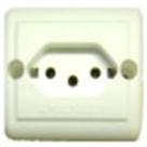 Tomada 2P+T PB 20A Retangular Sobrepor Branco - 1713021 - LORENZETTI
