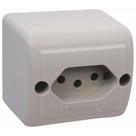 Tomada 2p+t Pb Retângular Sobrepor Cinza 10a - 1713010 - Lorenzetti Tomada 2p+t Pb Cz 10a Lorenzetti 1713010