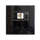 Tomada 3 Pinos 10a + Rede RJ45 Cat5e Preto Móvel Marmore Drywall Gesso Granito Móveis Pedra Embutir Margirius